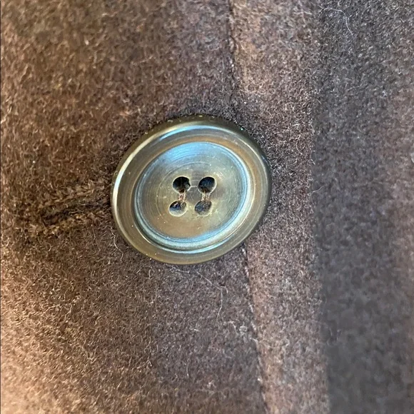 J. Crew Wool Chocolate Brown Blazer with Polka Dot Lining Vintage Classic - Picture 4 of 12